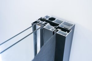 Aluminum profile for window, door, bathroom box